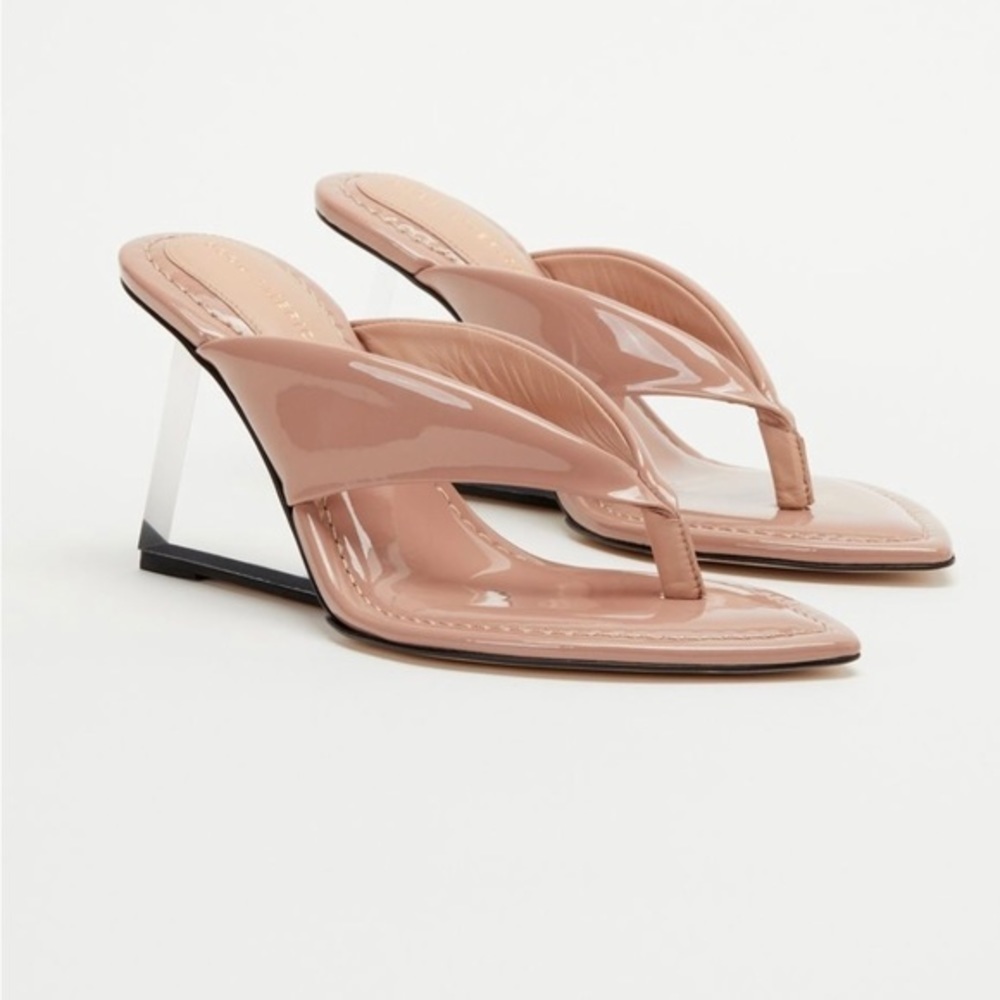 NIB GOOD AMERICAN CINDER F*CKING RELLA THONG SANDAL - Picture 9 of 9